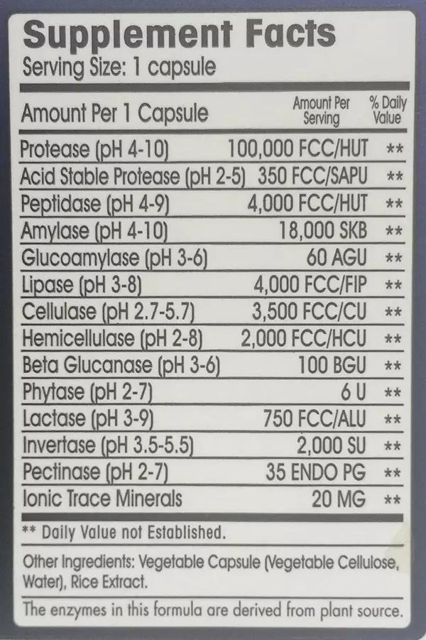 Salud y Equipamiento Médico - Enzimas Digestivas Allegany Nut 2