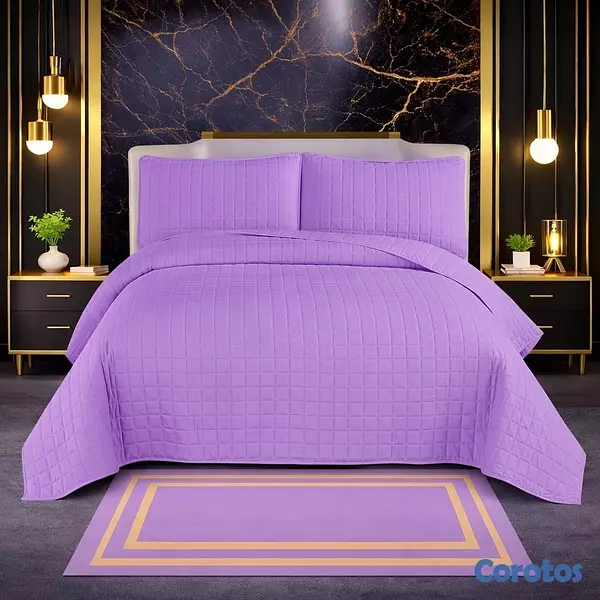decoración y accesorios - juego de cobertor 4 piezas para cama de 60 8