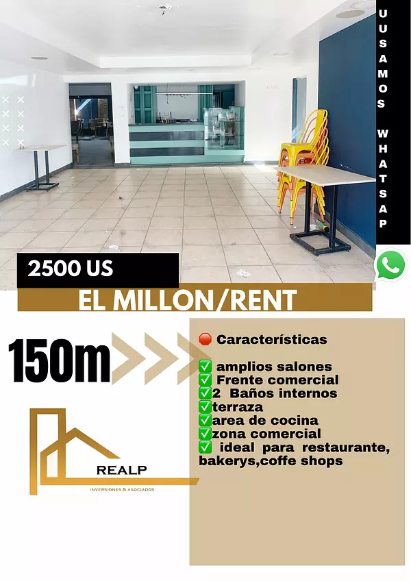 oficinas y locales comerciales - Local en alquiler el millon  1
