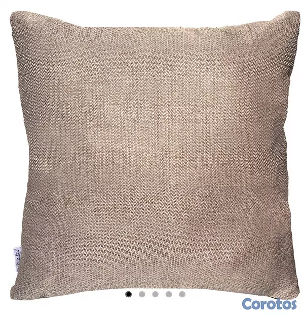 decoración y accesorios - Funda Cojin Decorativo Diseño Lino Beige Oscuro 20x20 pulgadas  2