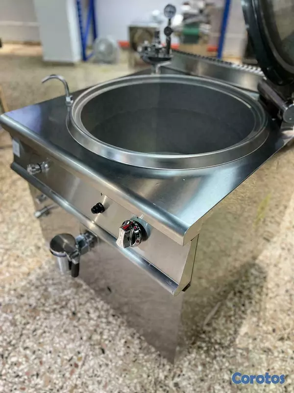 equipos profesionales - Marmita a gas industrial olla sopera caldo salsa 7