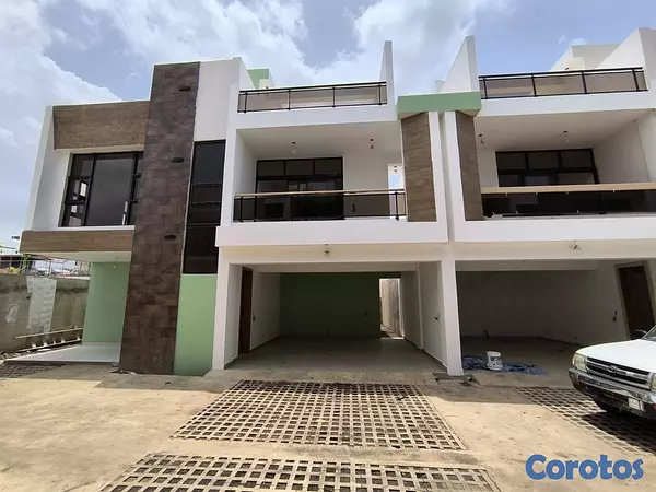 casas - venta de casa en proyecto cerrado autopista de san isidro Santo Domingo este  6