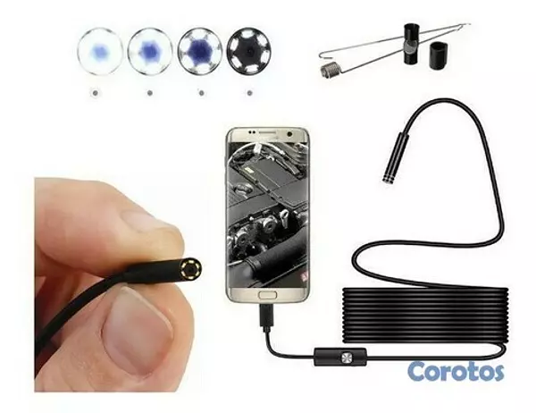 otros electronicos - Camara Endoscopica USB Boroscopio Camara de inspeccion Android endoscopio 2 mts 3
