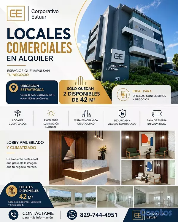 oficinas y locales comerciales - La Castellana
Corportarivo Esuar te ofrece  Locales Comerciales y para oficinas 11