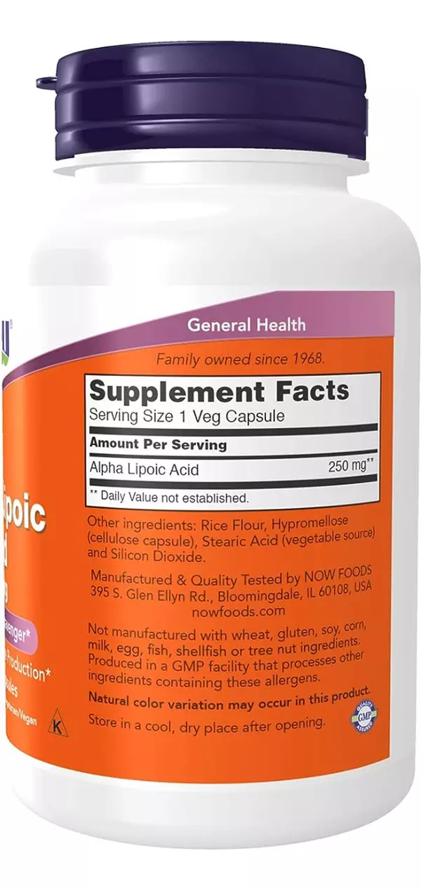 Salud y Equipamiento Médico - Now F Ácido Alfa Lipoico 120cap 2