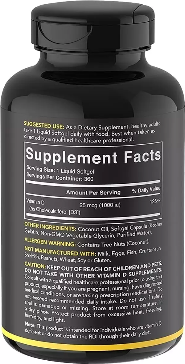 Salud y Equipamiento Médico - Vitamina D3 Sports Research - Unidad 2