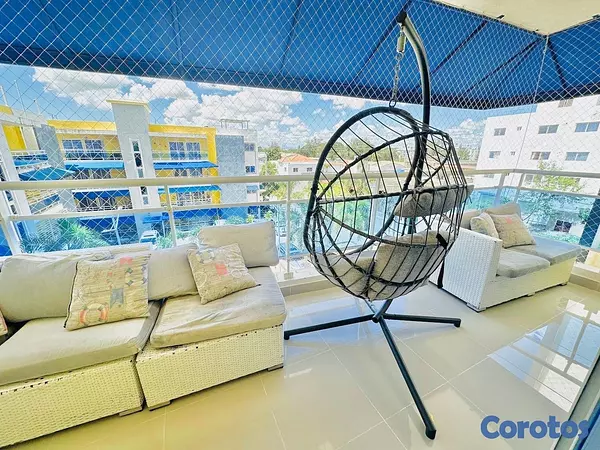 apartamentos - venta de 4ta con terraza en La autopista de san isidro con 136mts Santo Domingo  6