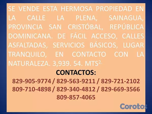 solares y terrenos - Hermosa propiedad en La Plena, Sainagua, San Crist 2