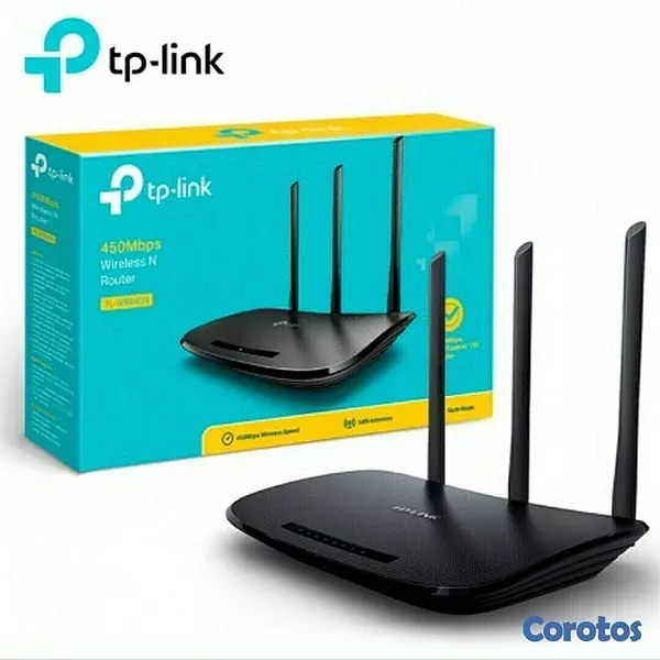 otros electronicos - ROUTER WIRELESS TP-LINK TL-WR940N, 2.4GHZ/450MBPS, 1 PUERTO WAN + 4 PUERTOS LAN 2