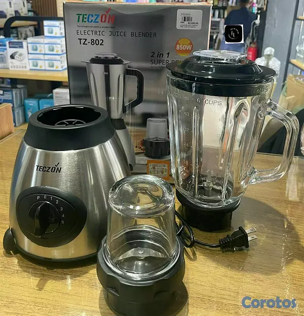 electrodomesticos - 🥤 LICUADORA TECZÓN Vaso de cristal resistente 2