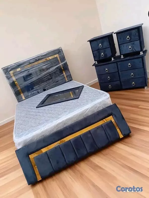 electrodomesticos - Juego de habitación tapizado completo con su colch 7