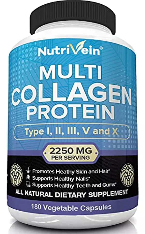 Salud y Equipamiento Médico - Multicolageno De 2250 Mg 180 Cap De Colageno Nutrivein 4