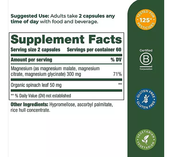 Salud y Equipamiento Médico - Magnesio 300 Mg - Megafood 2