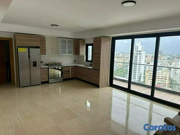 apartamentos - Rento Apto Con Línea Blanca en Piso Alto Listo para Estrenar en Naco. COD: PD222 3