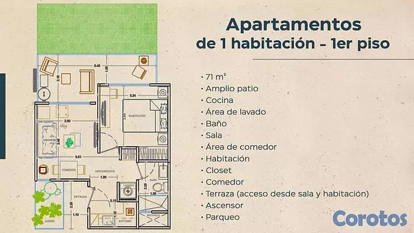 apartamentos - Apartamento en venta en vista cana de una habitaci 6