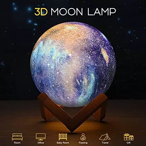 otros electronicos - Lampara Luna 3D, Satelite, Luz recargable multifunción Noche estrellas USB 2