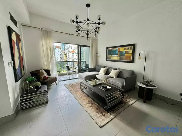 apartamentos - Apartamento amueblado en alquiler- Piantini  9