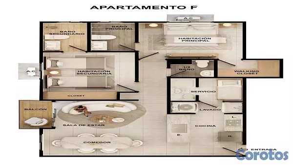 apartamentos - Proyecto de Apartamentos en Gazcue, G-14. 6