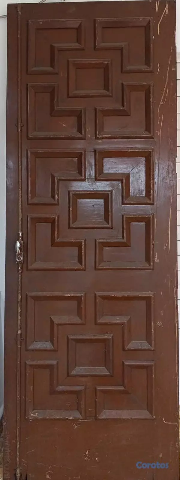 decoración y accesorios - VENDO PUERTA DE CAOBA CENTENARIA 2
