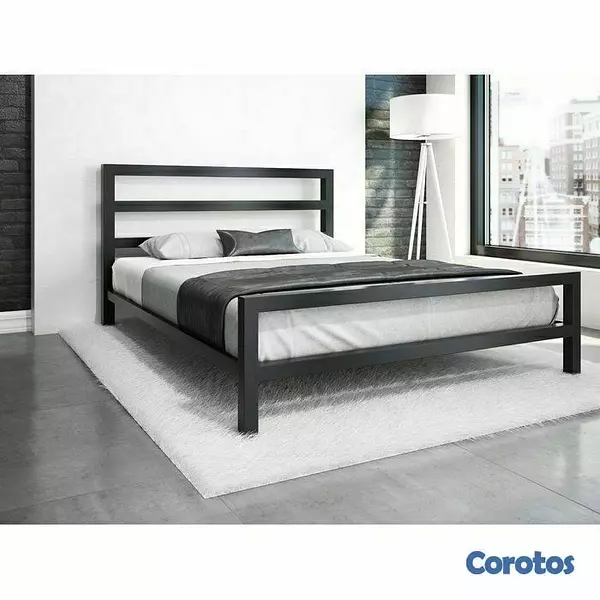 muebles y colchones - base de cama en hierro  7