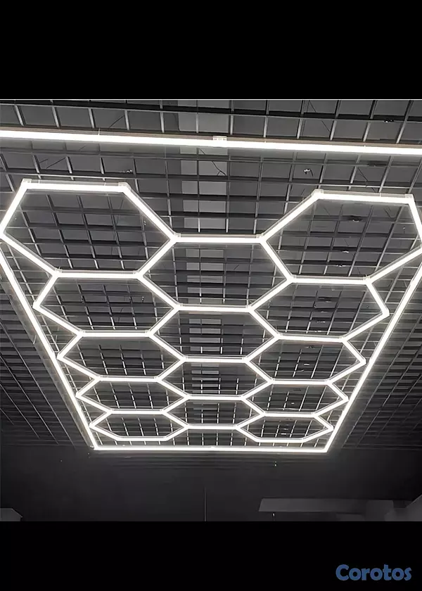 salud y belleza - 💡 Luces Hexagonales LED 14 Cuadrículas – Diseño Moderno y Profesional 🔥 4