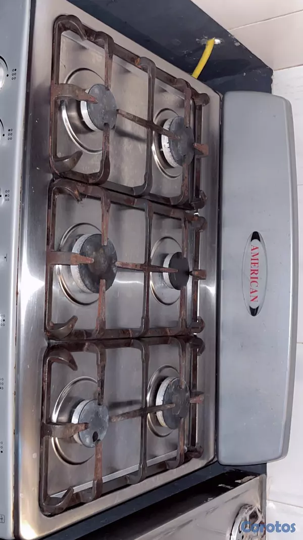 cocina - vendo estufa american como nueva 6 hornillas y su horno  3