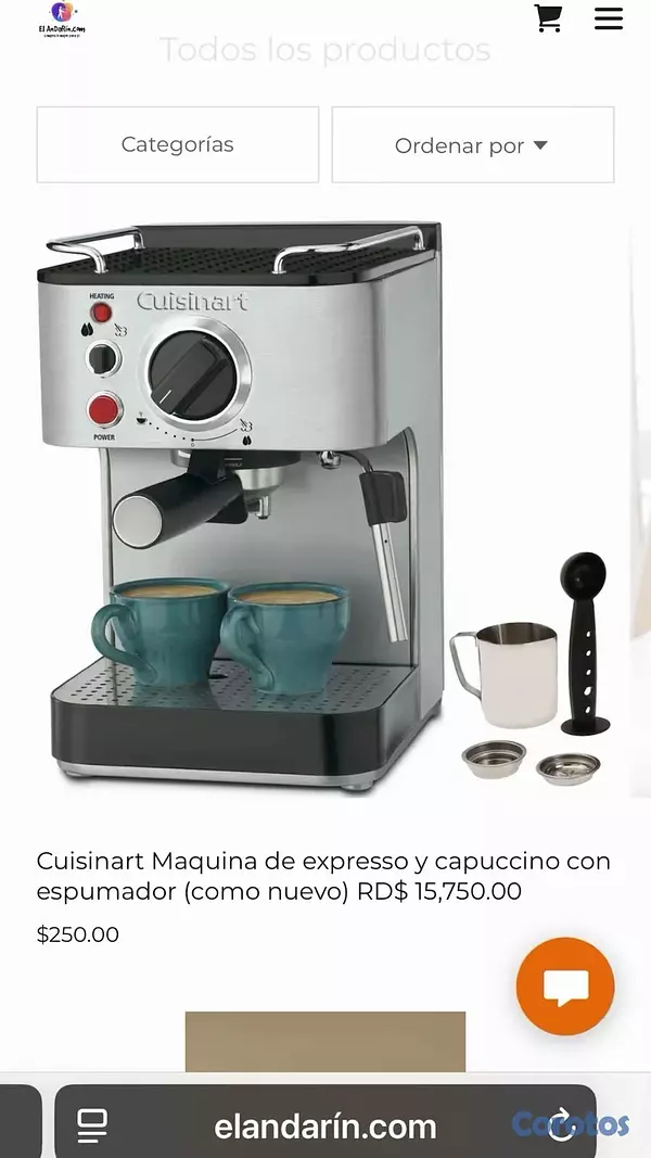 electrodomesticos - Máquina de capuchino y expreso semiautomática 2
