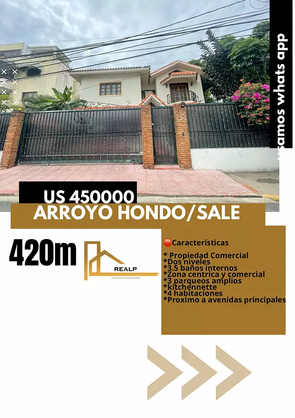 casas - Casa comercial arroyo hondo  1