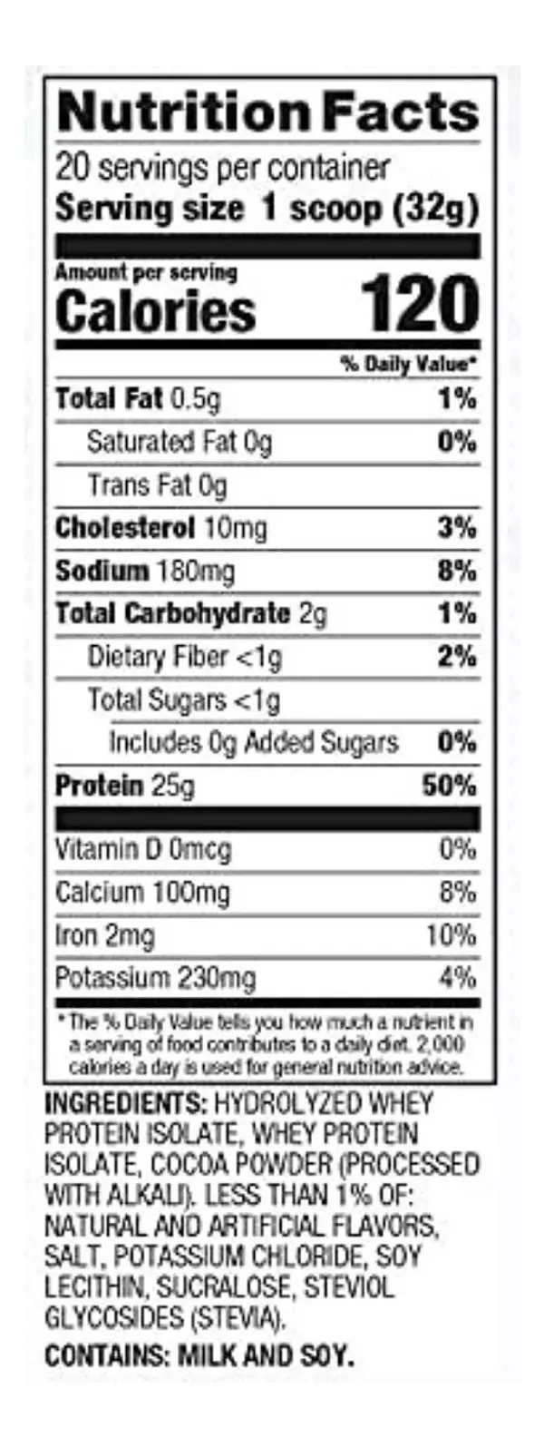 Salud y Equipamiento Médico - Proteina Iso100 640g Cacao 2