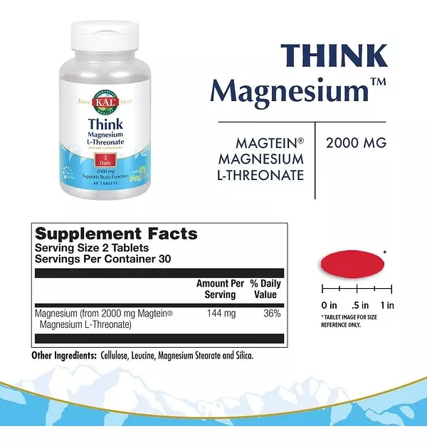 Salud y Equipamiento Médico - Treonato Magnesio 2000mg Kal 2