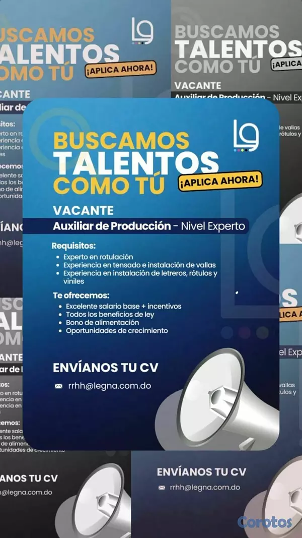 empleos disponibles - ROTULADOR, TENZADO, INSTALADOR