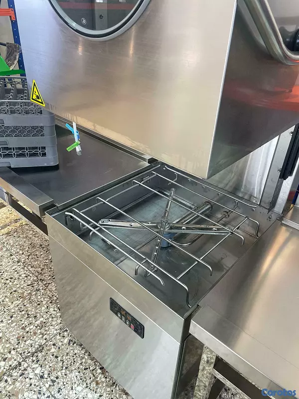 equipos profesionales - Lavadora de platos industrial con fregadero  3