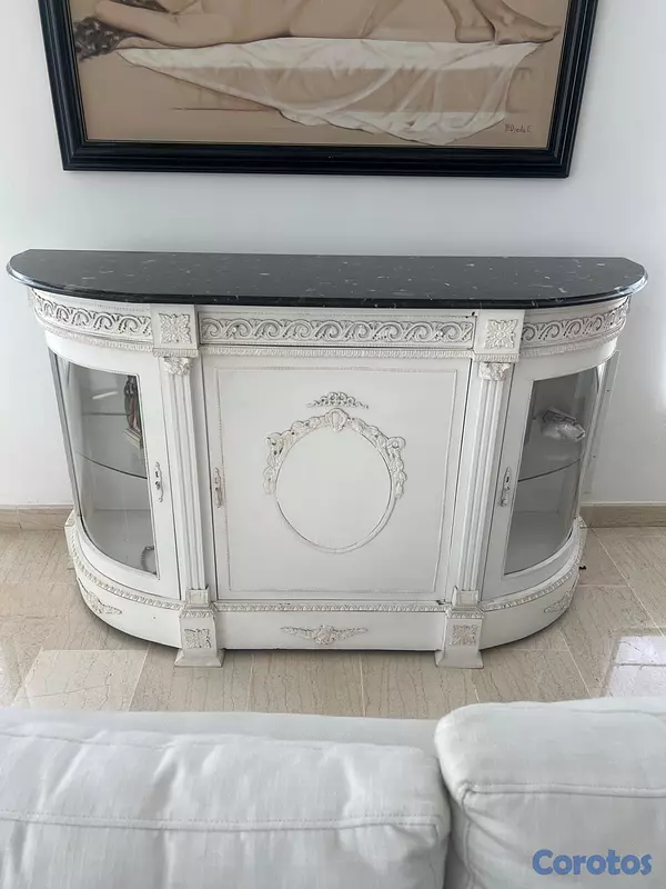muebles y colchones - Elegante Credenza/Vitrina Estilo Clásico Europeo c 3