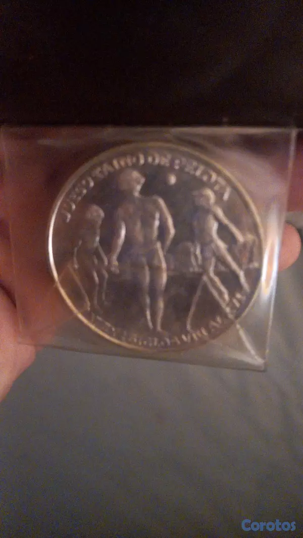 hobby y coleccion - Medalla de plata 925 de los 12 juegos Centroamericanos y del Caribe de 1974 2