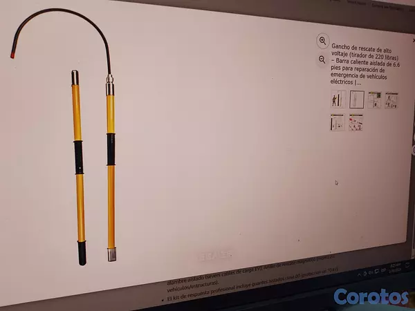 equipos profesionales - Pértiga de salvamento para electricistas en alto r 2