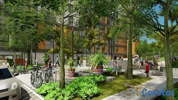 apartamentos - Torres de apartamentos con plaza comercial en la A 8