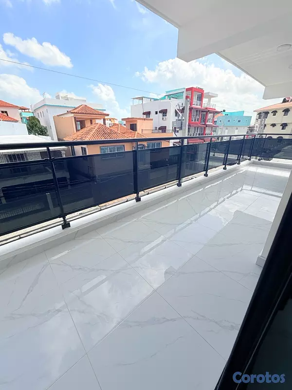apartamentos - venta de apartamento 3er piso con terraza en la autopista de san isidro prado 8