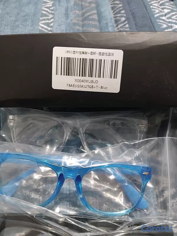 accesorios - Lentes para niños set de 3 azul negro y transparente nuevos para niños 3