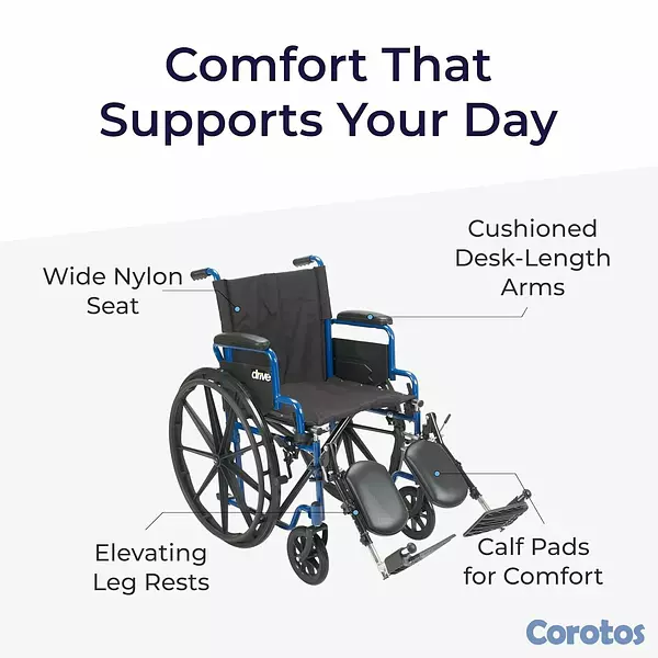 Salud y Equipamiento Médico - Silla de ruedas plegable y ligera marca Drive Medi 2
