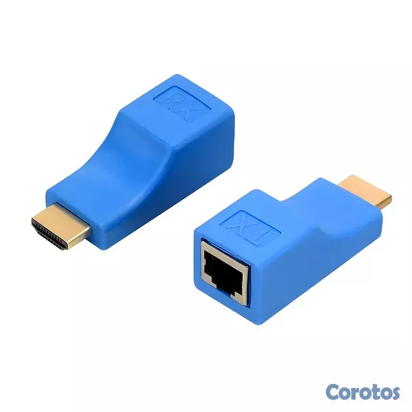 accesorios para electronica - Extensor HDMI por Cable de Red RJ45 – Transmisor y 4