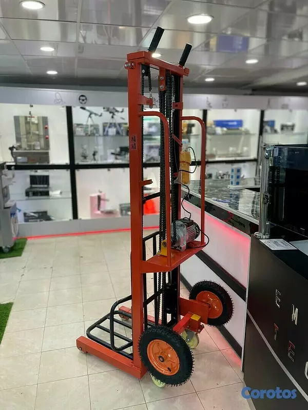 equipos profesionales - Montacargas grua Carretilla de 3 metros de elevacion electrico de 200KG 5