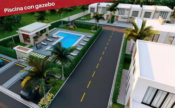 casas vacacionales y villas - Villas en Punta Cana cerca de a las mejores playas  7