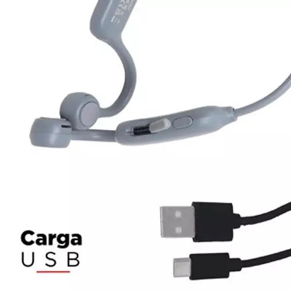 otros electronicos - Audífonos Inalámbricos Deportivos Waterproof IPX4 Grises RECARGABLES 3
