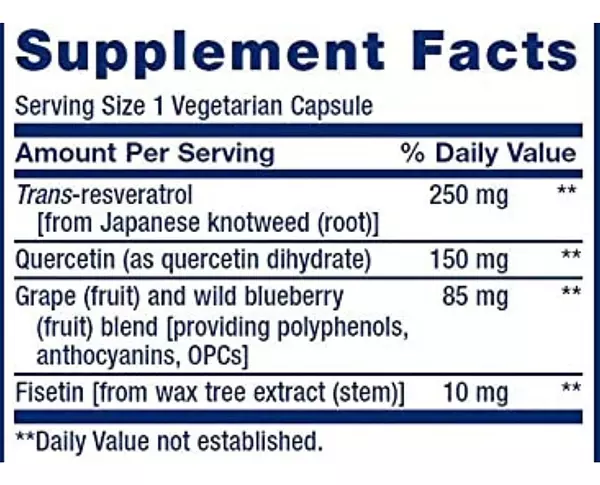 Salud y Equipamiento Médico - Resveratrol 90 Capsulas 250 mg 2