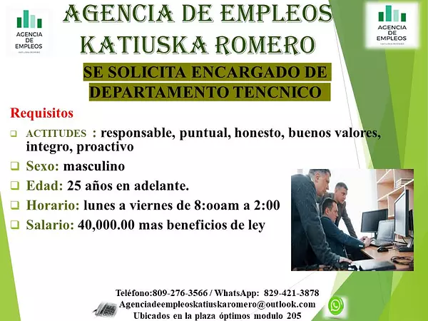 empleos disponibles - un tecnico  2