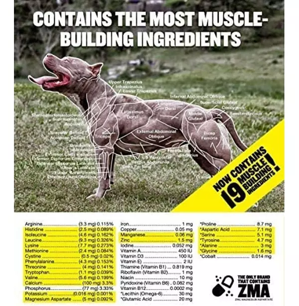 Salud y Equipamiento Médico - Bully Max Para Perro Suplemento Muscular  60 Tabletas 4