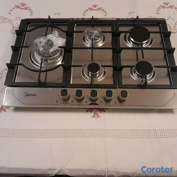 cocina - Estufa de gas 30" inoxidable marca MIDEA 4