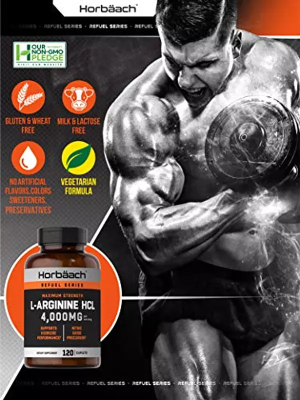 Salud y Equipamiento Médico - L Arginina 4000 Mg 120 Capsulas Por Horbaach 4