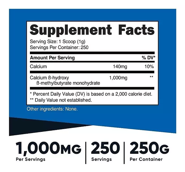 Salud y Equipamiento Médico - Nutricost Hmb Polvo - 1000 Mg 2
