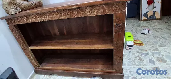 arte y antigüedades - Mueble de recibidor de madera tallada estilo clási 2